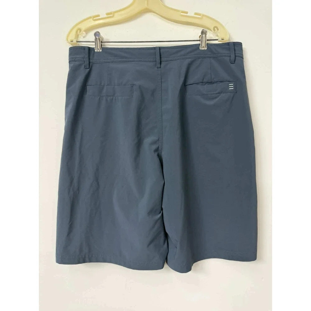 Free Fly Mens Size 34 Bamboo Performance Shorts Slate Blue Stretch Outdoor
